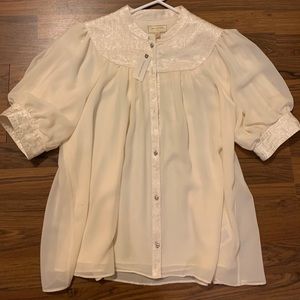 Anthropologie Victorian Blouse Moulinette Soeurs